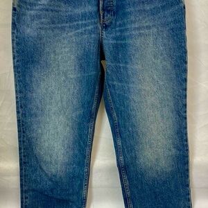 Everlane Women's Slim Straight Mid Blue Denim Jeans